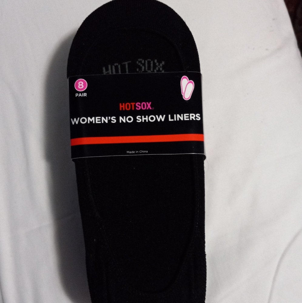 Hot Sox No Show Liners 8 pk
